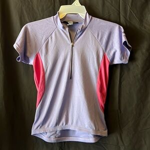 Women’s Lavender Cycling Jersey with Pink Panels